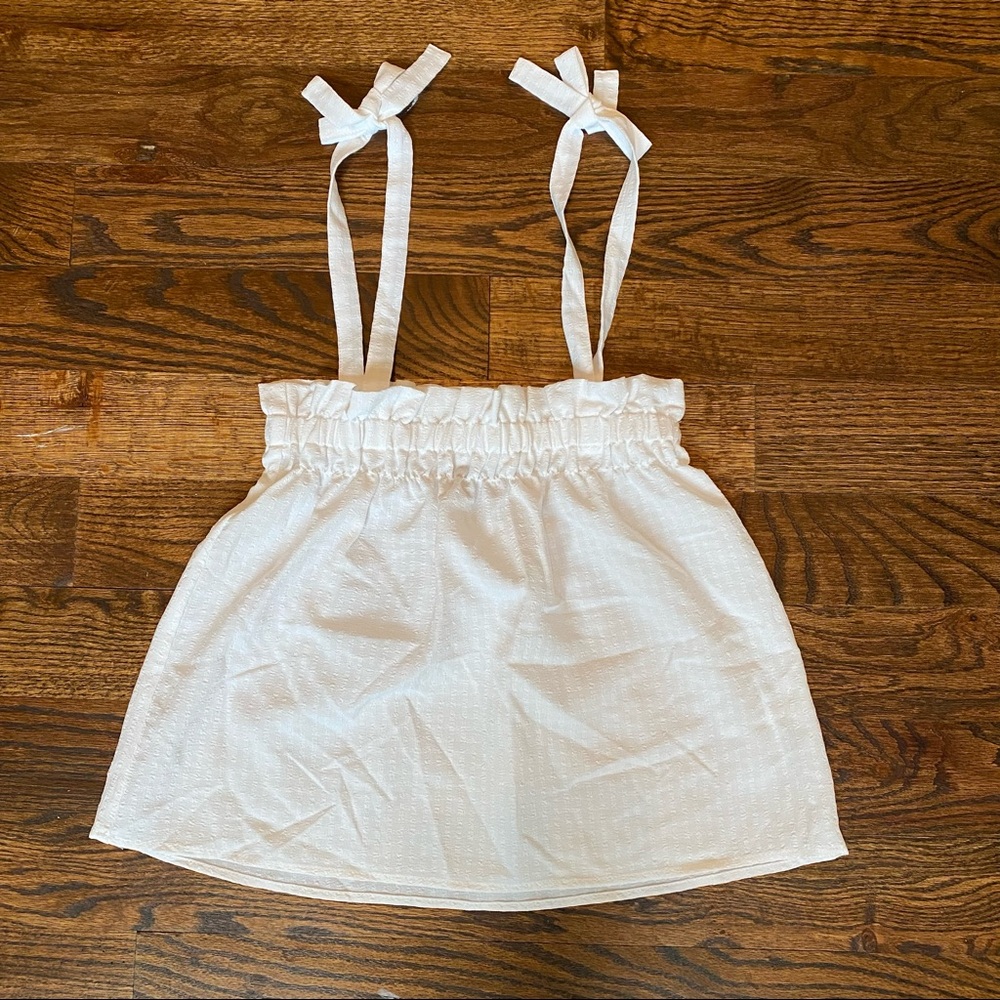 NWT Divided White Top